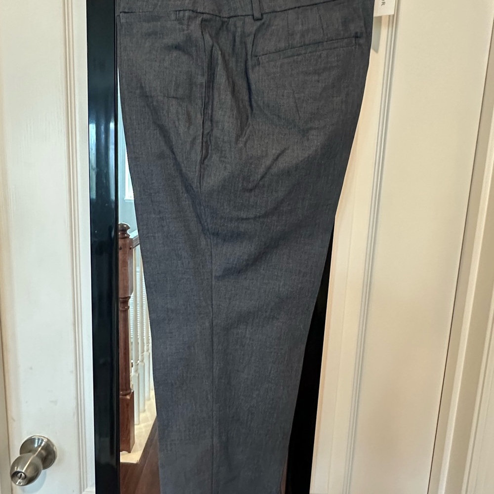 Ann Taylor Loft Blue Jean Curvy Dress Pants with Straight Leg Cut